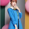 酷庫女裝產品-女款風衣長袖韓版修身秋款中長款外套