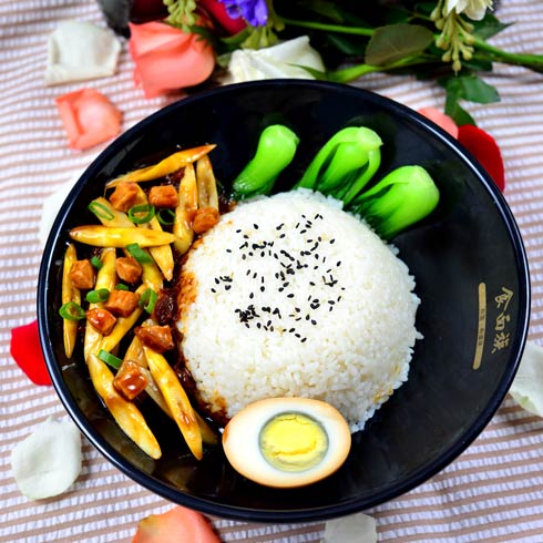食面族產品-紅蔥瘦肉蓋飯