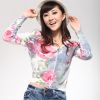 威姬兒斯女裝產品-短裝印花圖案長袖衫