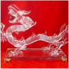 水晶拉絲工藝產品-水晶拉絲龍造型飾品