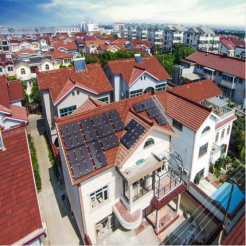 漢能 樓房/平房 光伏并網發電系統  經典系列 2kw 太陽能電池板