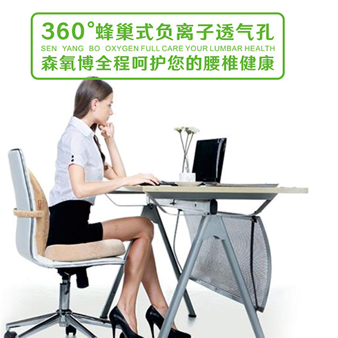 森氧博產品-360?蜂巢式負離子腰枕