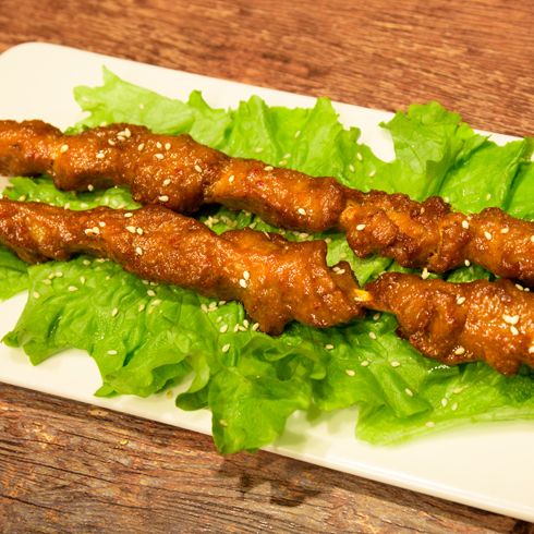 老享吃便當-烤肉串