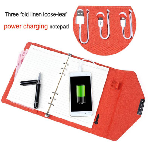 AI創意禮品-電源充電記事本