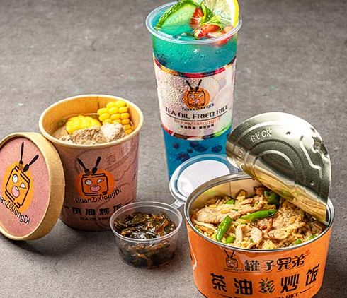 罐子兄弟茶油炒飯-尖椒炒肉飯套餐